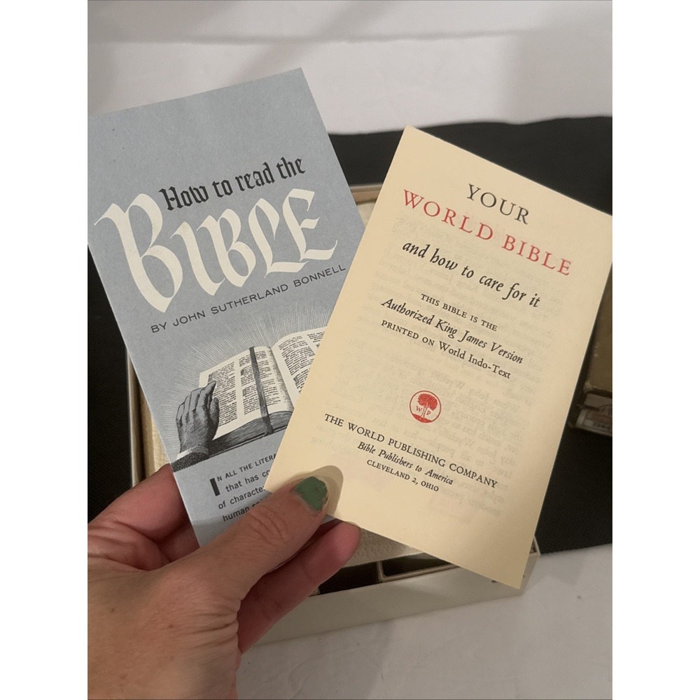 Vtg Holy Bible Concordance Red Letter Edition Self-Pronouncing KJV-Illustrations - Picture 13 of 16